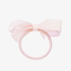 Pink Bow Hair Elastic (7cm)