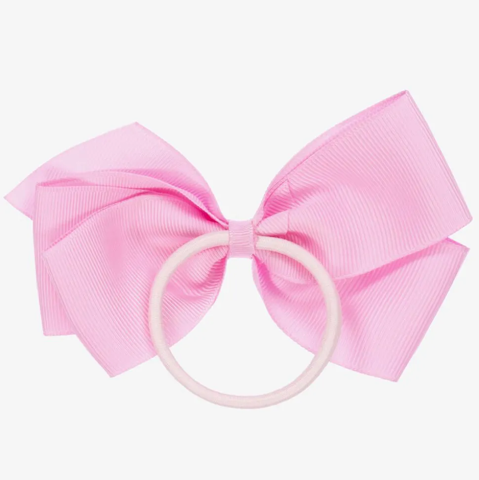 Pink Bow Hair Elastic (12cm)