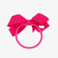 Pink Bow Hair Elastic (7cm)