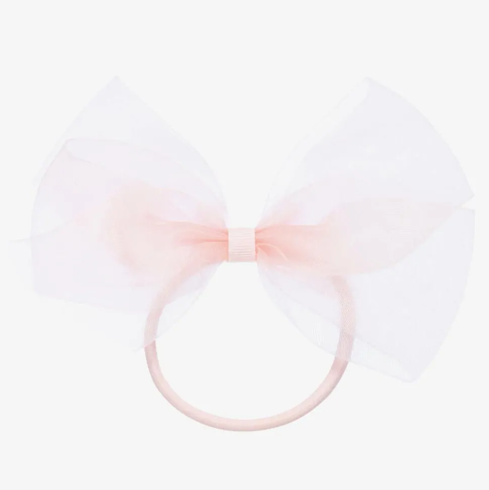 Pink Bow Hair Elastic (12cm)