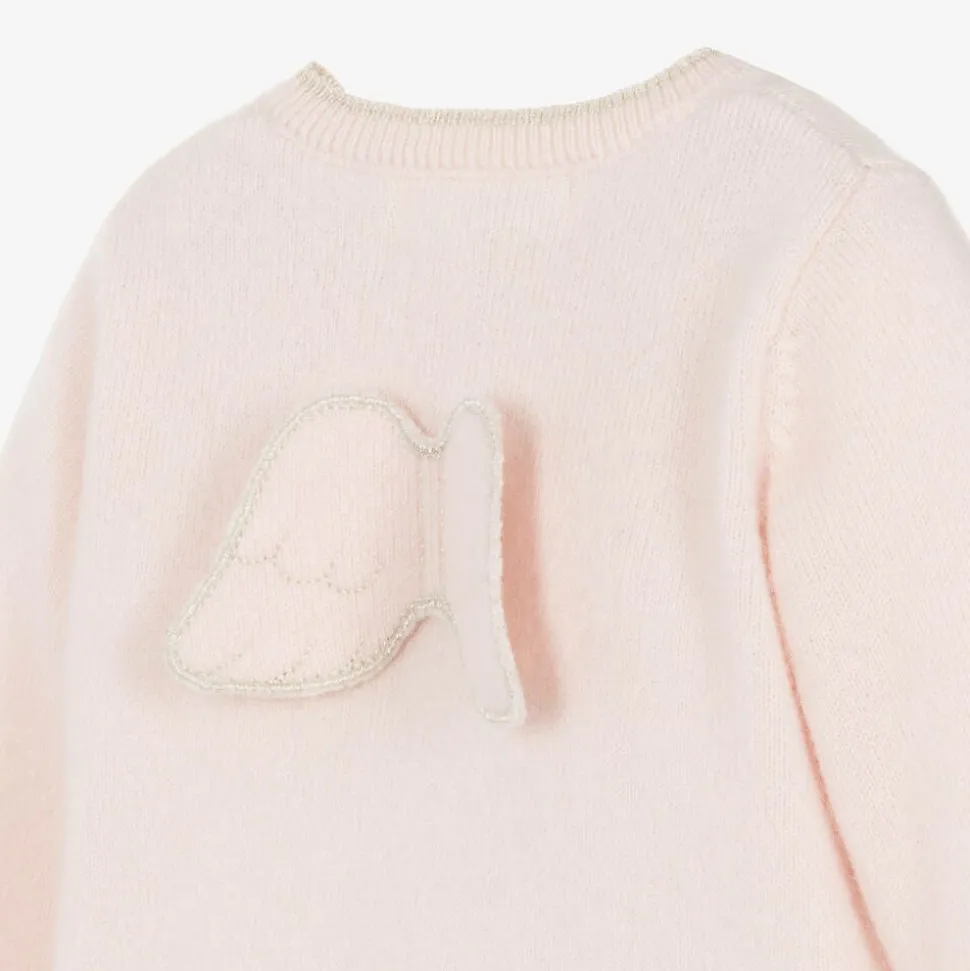 Pink Cashmere Angel Wing Cardigan