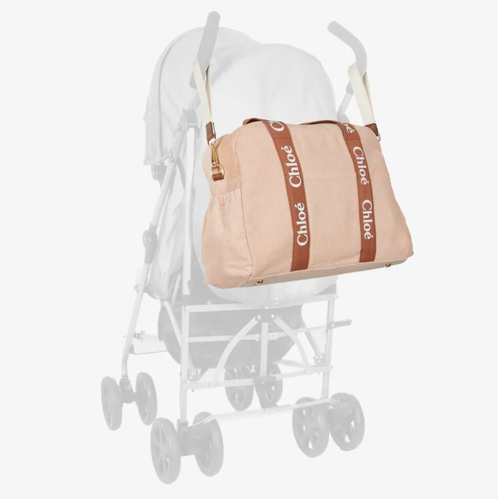 Pink Corduroy Changing Bag (48cm)