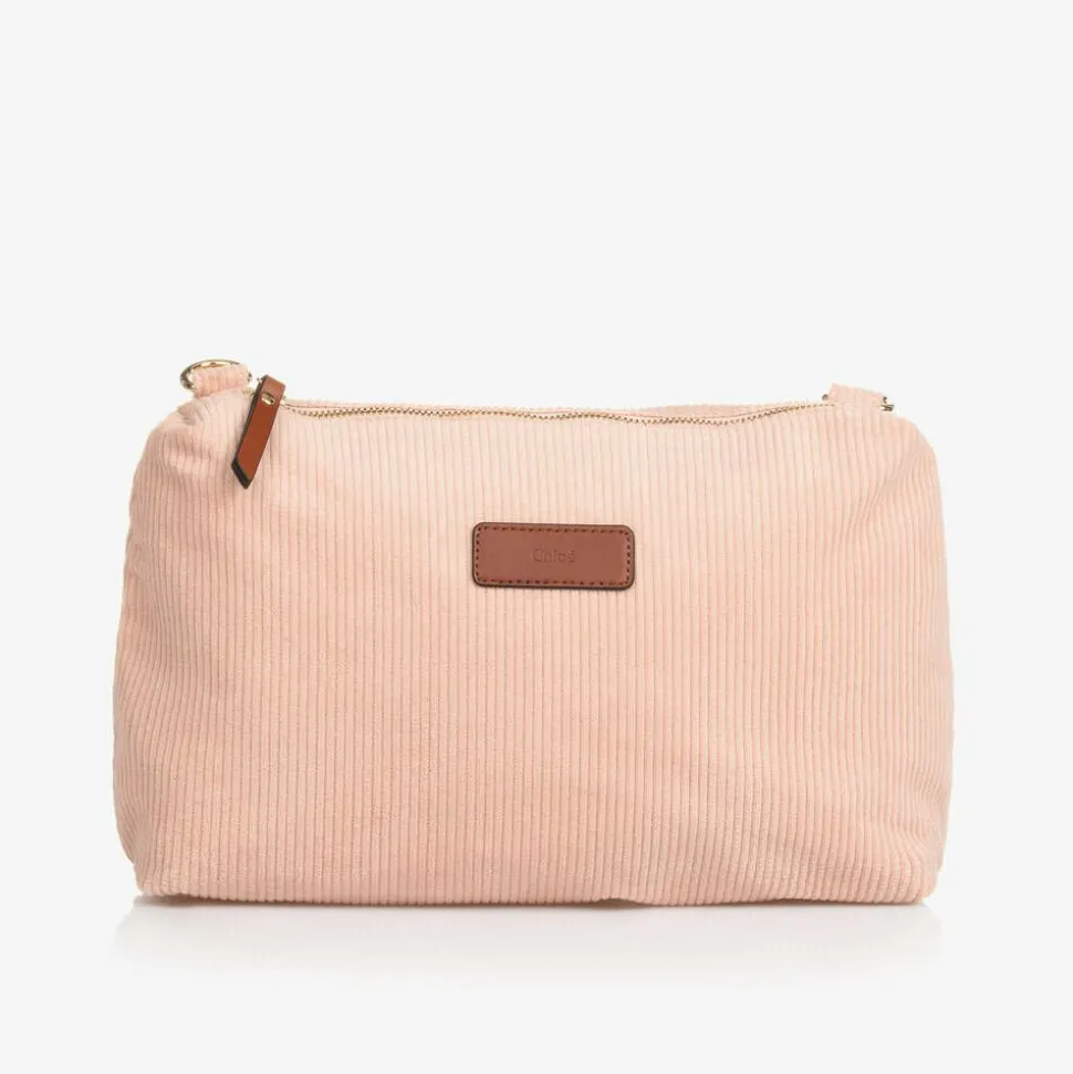 Pink Corduroy Changing Bag (48cm)