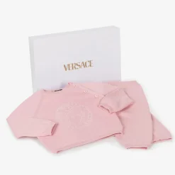 Pink Cotton & Cashmere Baby Trouser Gift Set