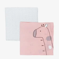 Pink Cotton Baby Milestone Swaddles (2 Pack)