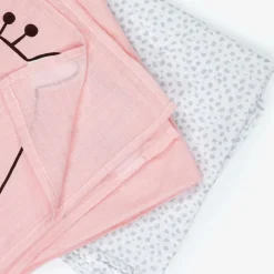 Pink Cotton Baby Milestone Swaddles (2 Pack)