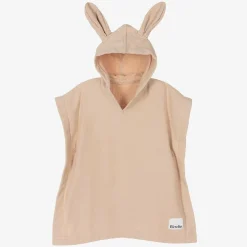 Pink Cotton Hooded Poncho Towel