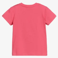 Pink Cotton Logo Baby T-Shirt