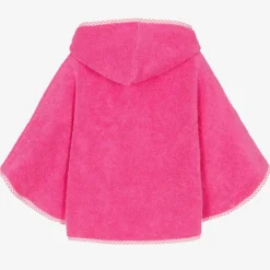 Pink Cotton Towelling Poncho
