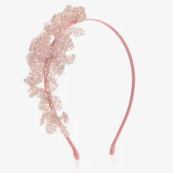 Pink Crystal Flower Hairband