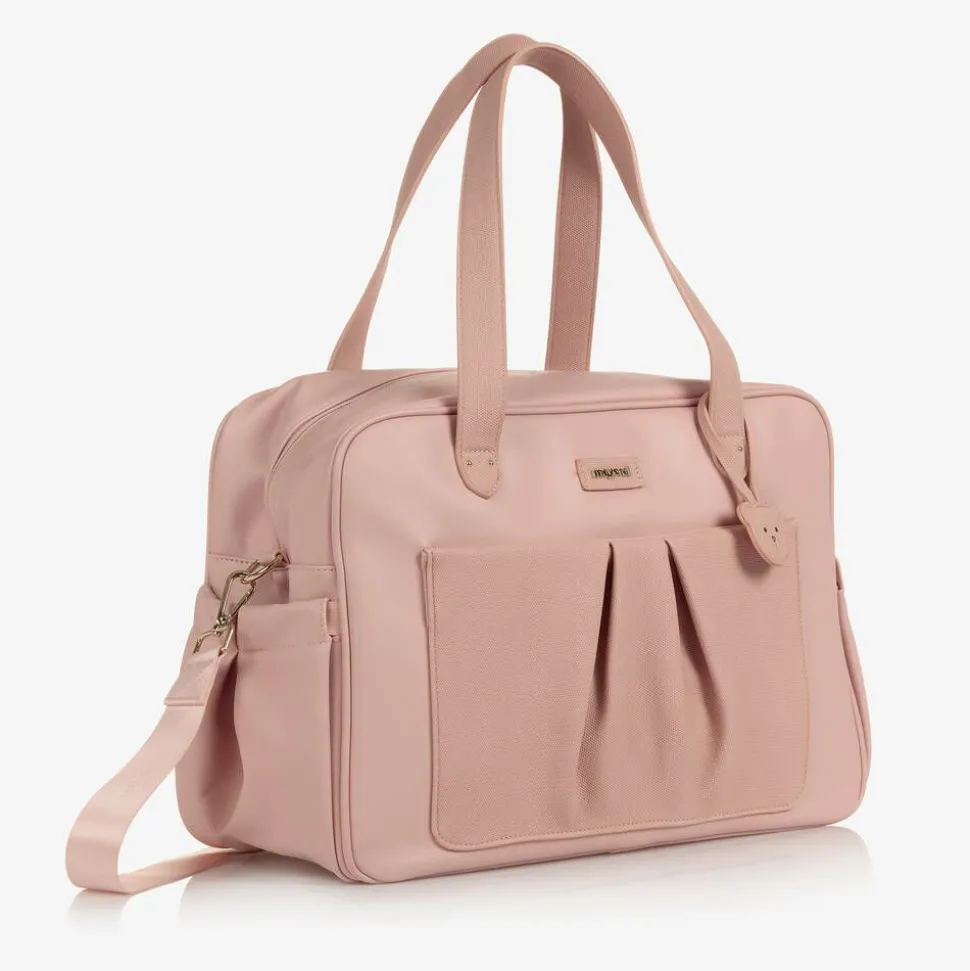 Pink Faux Leather Changing Bag (40cm)