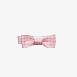 Pink Gingham Hair Clip (4.5cm)