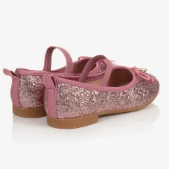 Pink Glitter Ballerina Shoes