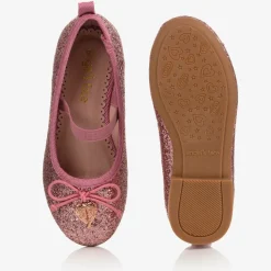 Pink Glitter Ballerina Shoes