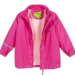 Pink Hooded Raincoat