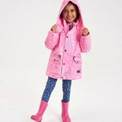 Pink Hooded Waterproof Umbrella Raincoat