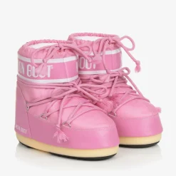 Pink Icon Short Snow Boots