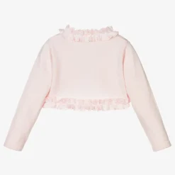 Pink Knitted Bolero Cardigan