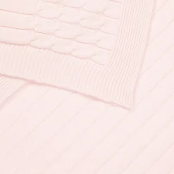 Pink Knitted Cotton Blanket (96cm)
