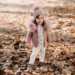 Pink Knitted Wool Jacket