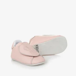 Pink Leather Elephant Pre-Walker Shoes