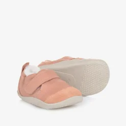 Pink Leather First Walker Shoes