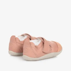 Pink Leather First Walker Shoes