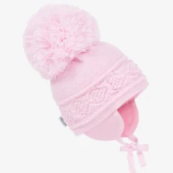 Pink Malva Giant Pom-Pom Hat