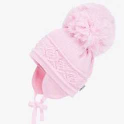 Pink Malva Giant Pom-Pom Hat