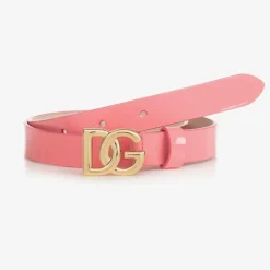 Pink Patent Leather Belt