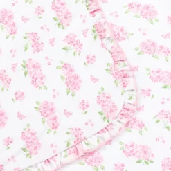 Pink Pima Cotton Heavenly Hydrangeas Blanket (73cm)