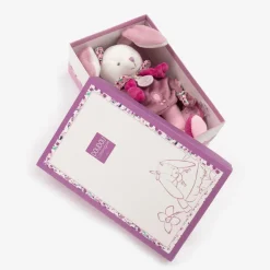 Pink Plush Bunny Rattle (21cm)