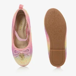Pink Rainbow Ballerina Shoes