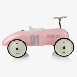Pink Ride-On Vintage Car (76cm)