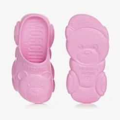 Pink Teddy Bear Clogs