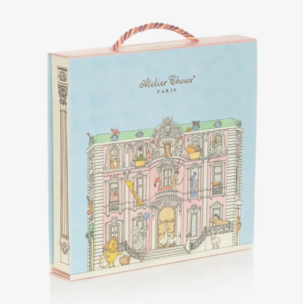 Pink Toile De Jouy Cotton Swaddle (95cm)