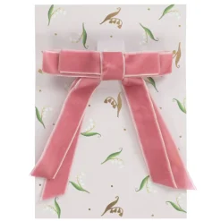 Pink Velvet Hair Clip (10cm)