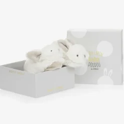 Plush Rattle Baby Slippers