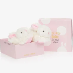Plush Rattle Baby Slippers