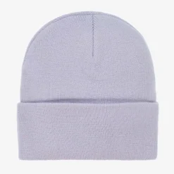 Purple Knitted Beanie Hat