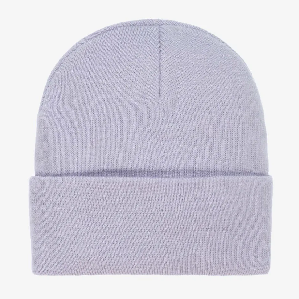 Purple Knitted Beanie Hat