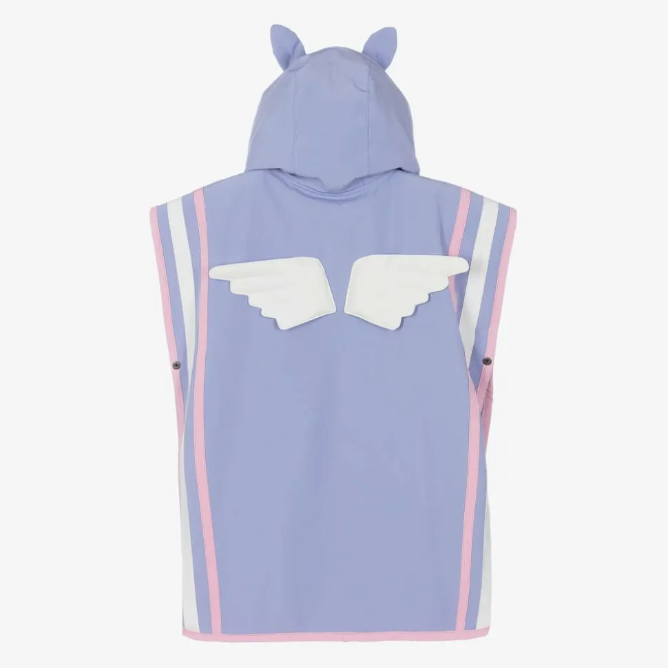 Purple Sparkle The Unicorn Poncho Towel