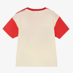 Red & Ivory Interlocking G Baby T-Shirt