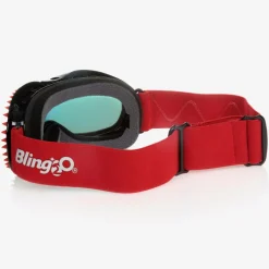 Red & Black Ski Goggles