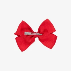 Red Bow Hair Clip (10cm)