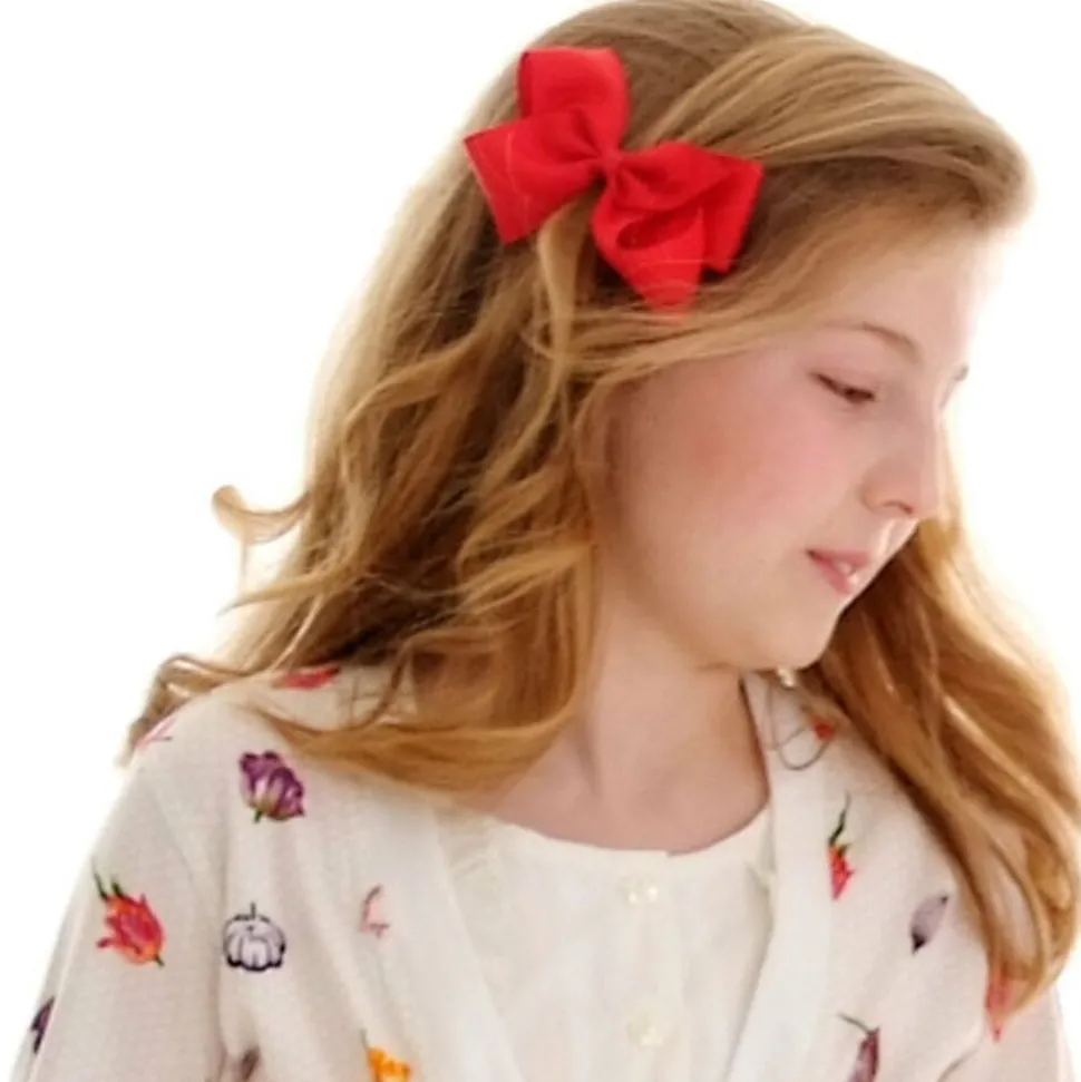 Red Bow Hair Clip (12cm)