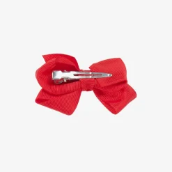 Red Bow Hair Clip (7cm)