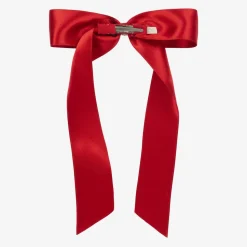 Red Bow Hair Clip (13cm)