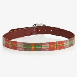Red Check Double G Belt