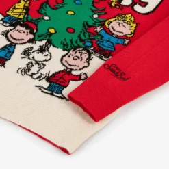 Red Christmas Wool & Cashmere Peanuts© Jumper